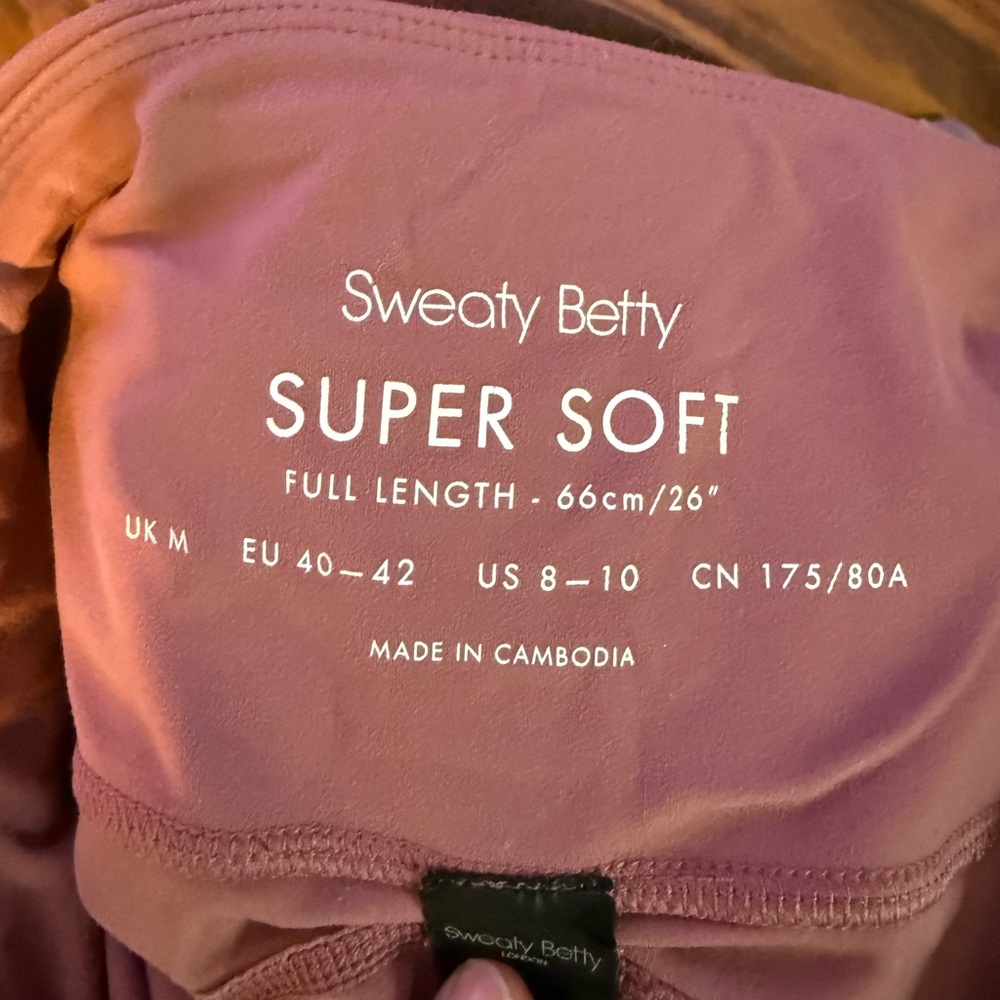 Sweaty Betty Soft Pink Full-Length Leggings